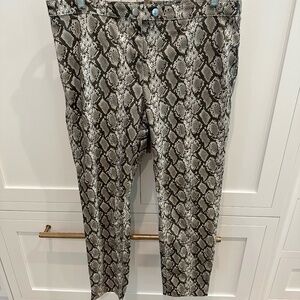 H&M Gray Python Print Pants